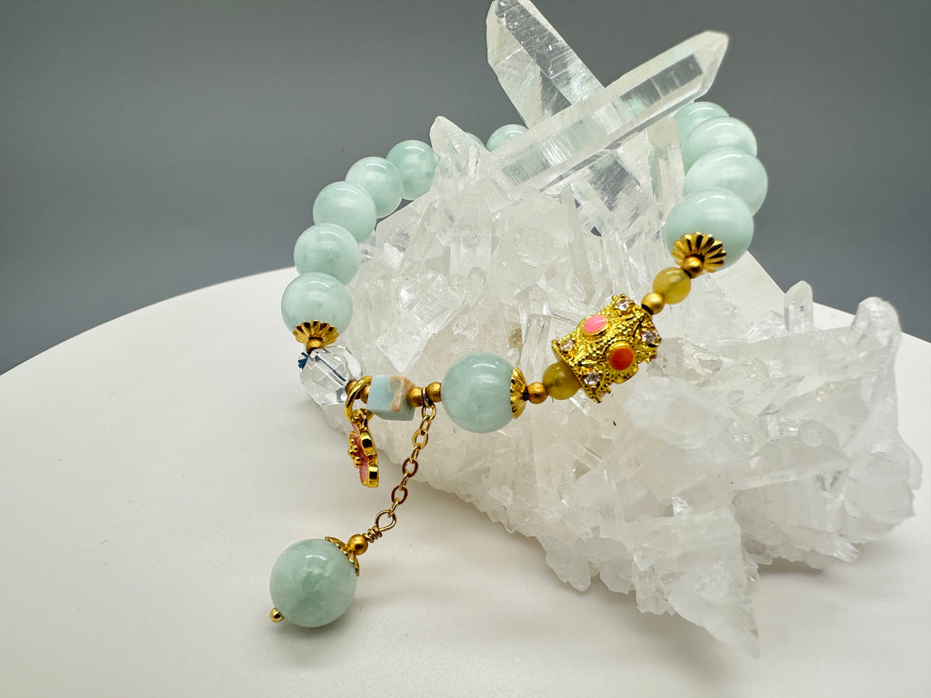Grüner Larimar Armband – Harmonie & Eleganz