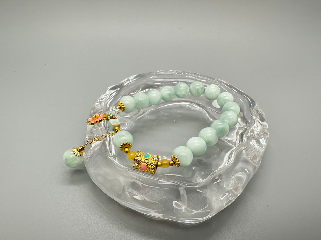 Grüner Larimar Armband – Harmonie & Eleganz