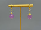 Purple Chalcedony Ohrringe – Edelstein