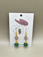 Elegante Ohrringe aus Grünem Quarz