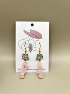 Rosenquarz Ohrringe mit Lotusblume – Liebe, Heilung & inneres Wachstum