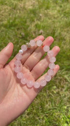 Rosa Quarz Armband mit Zuchtperle – Sanfte Energie & Zeitlose Eleganz